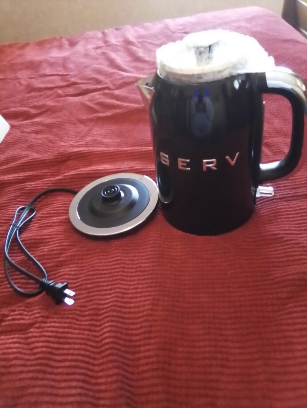 Retro Electric Kettle - Black